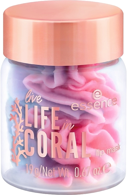 Питательная маска для губ - Essence Live Life In Coral Coralicious Vibes! Lip Mask — фото N1