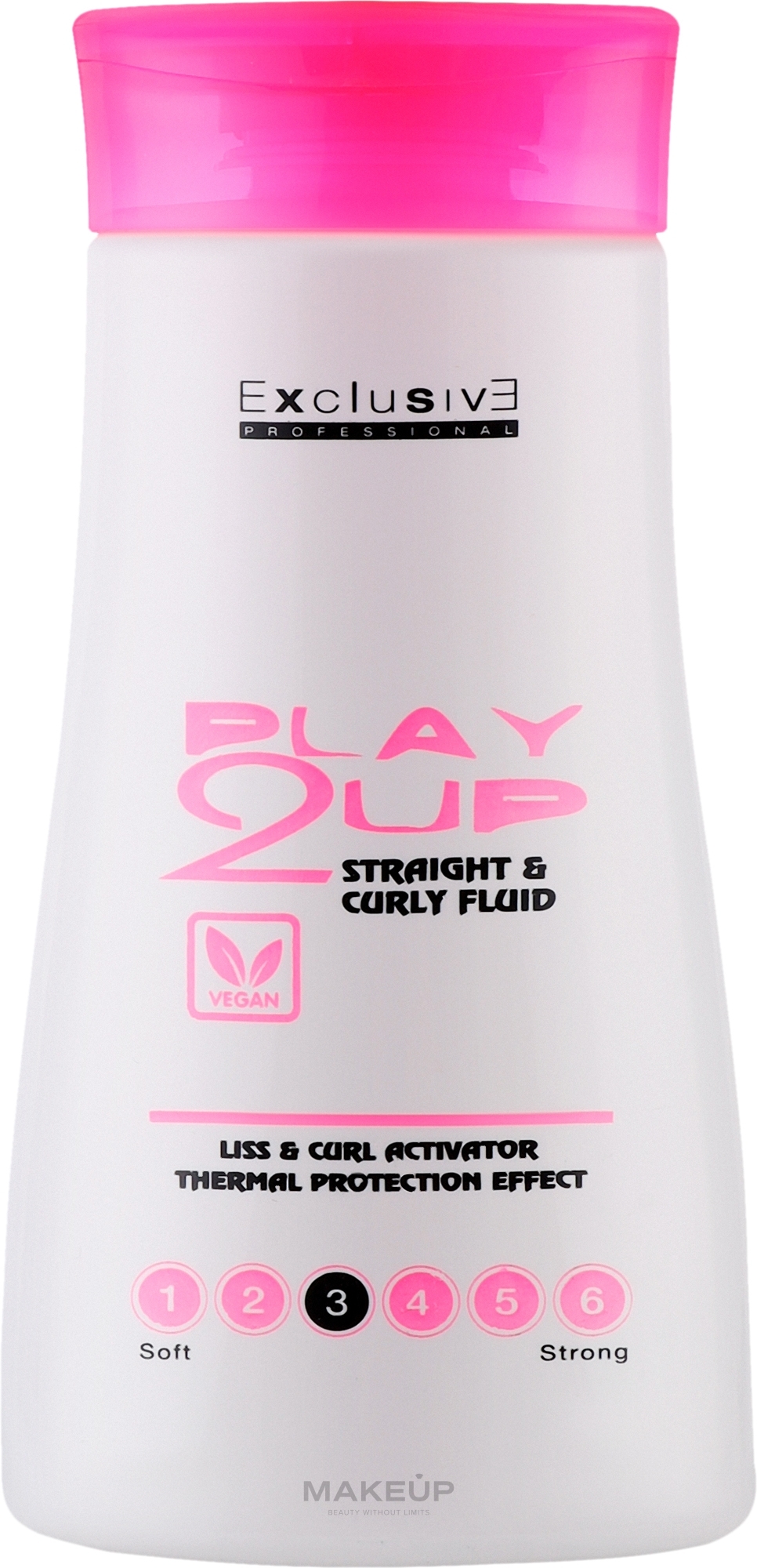 Универсальный флюид для прямых и вьющихся волос - Exclusive Professional Play2Up Stright & Curly Fluid — фото 250ml