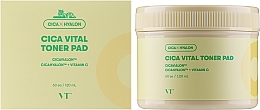 Освітлювальний тонік-пади для обличчя - VT Cosmetics Cica Vital Toner Pad — фото N2