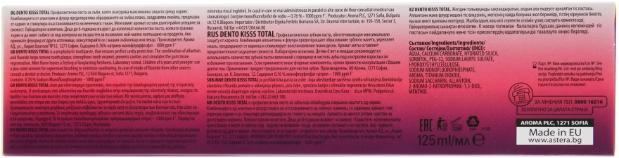 Зубная паста - Astera Dento Kisss Total — фото N3