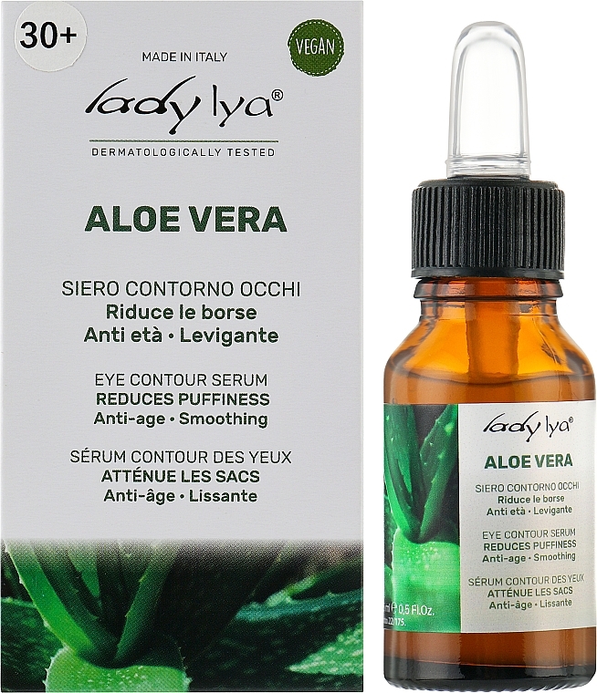 Сироватка для повік проти набряків з алое вера - Lady Lya Serum Aloe Vera — фото N2