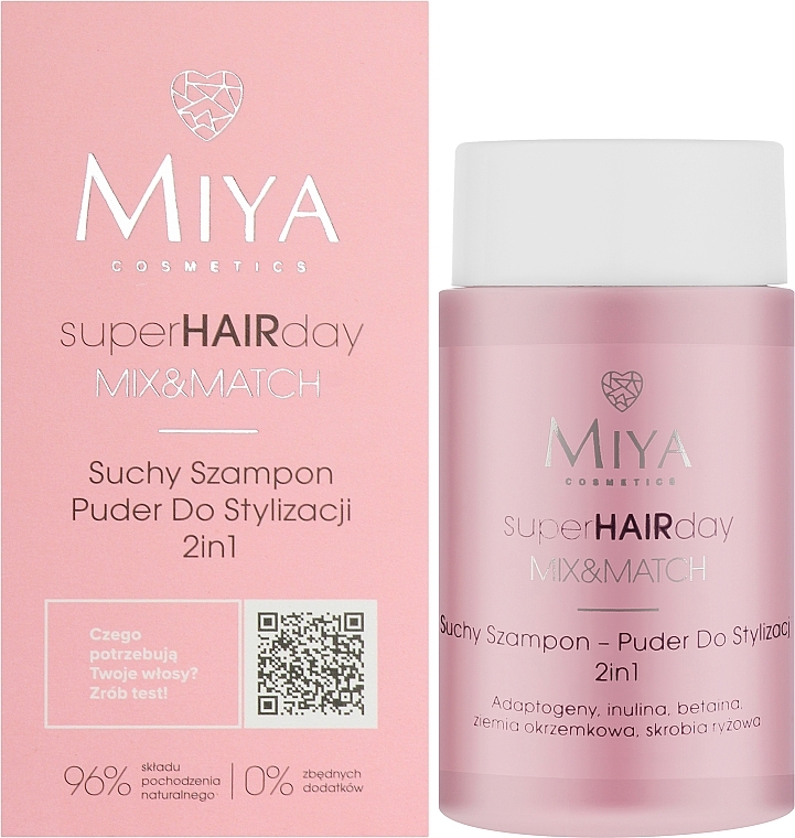 Сухий шампунь для стайлінгу волосся - Miya Cosmetics SuperHAIRday — фото N2