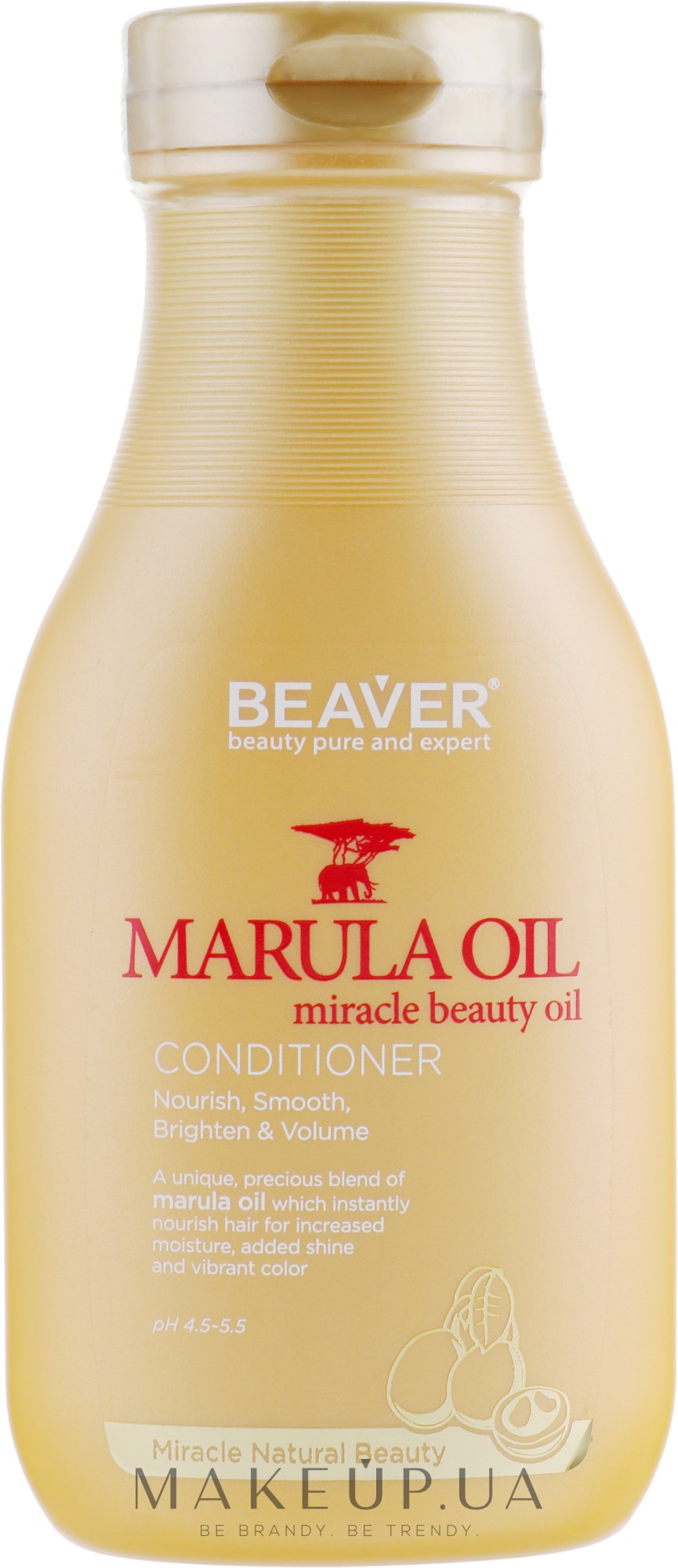 Живильний кондиціонер для сухого і пошкодженого волосся з маслом марули - Beaver Professional Nourish Marula Oil Conditioner — фото 350ml