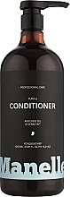 Тонирующий кондиционер для нейтрализации желтизны светлых волос - Manelle Professional Care Avocado Oil & Keracyn Conditioner — фото N3