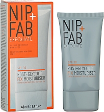 Зволожувальний крем з фактором захисту від сонця - NIP + FAB Post Glycolic Fix Moisturiser SPF 30 — фото N2