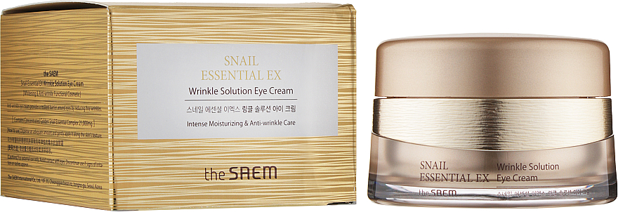 УЦІНКА Антивіковий крем для шкіри навколо очей - The Saem Snail Essential EX Wrinkle Solution Eye Cream * — фото N2