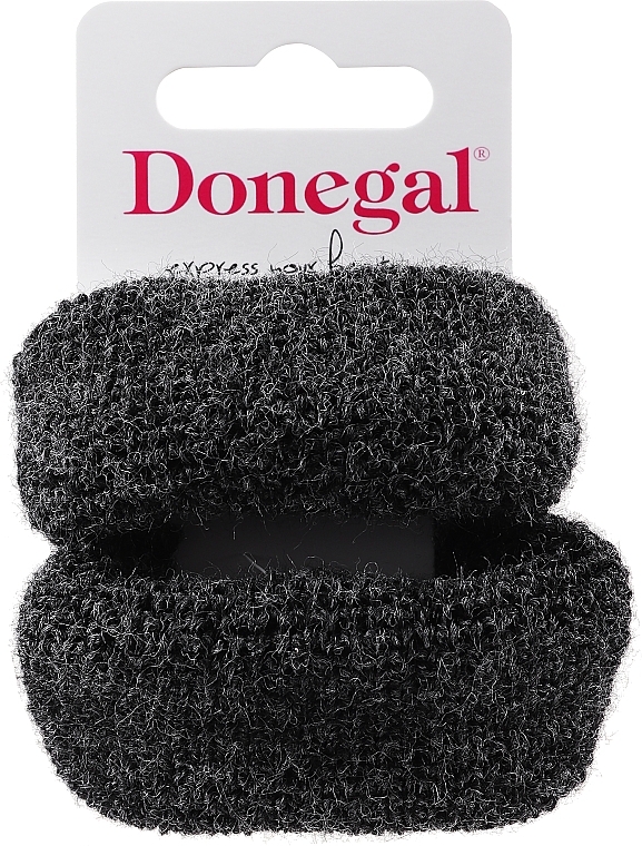 Резинки для волосся, FA-5643, 2 шт., чорні 2 - Donegal — фото N1
