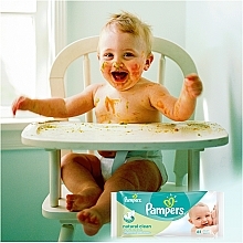 Дитячі вологі серветки Natural Clean, 128 шт. - Pampers — фото N3