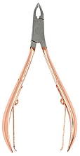 Парфумерія, косметика Кусачки для кутикули 5 мм, - Inter-Vion Cuticle Nippers Rose Gold