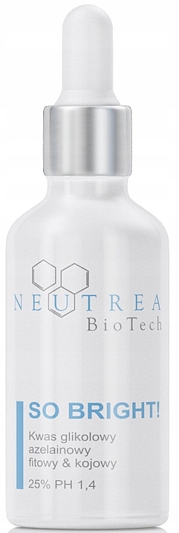 Пілінг для обличчя - Neutrea BioTech So Bright! Peel 25% PH 1.4 — фото N1