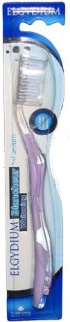 Зубная щетка отбеливающая средняя, фиолетовая - Elgydium Whitening Medium — фото N1