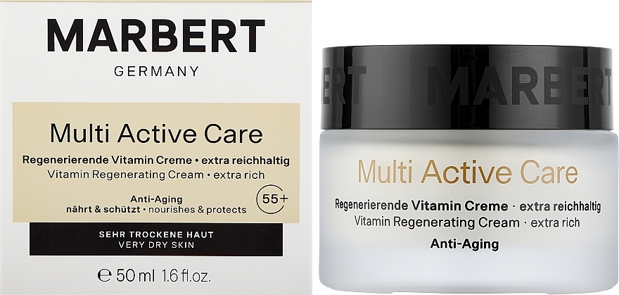 Відновлювальний вітамінний крем для обличчя - Marbert Multi Active Care Vitamin Regenerating Cream Extra Rich — фото N2