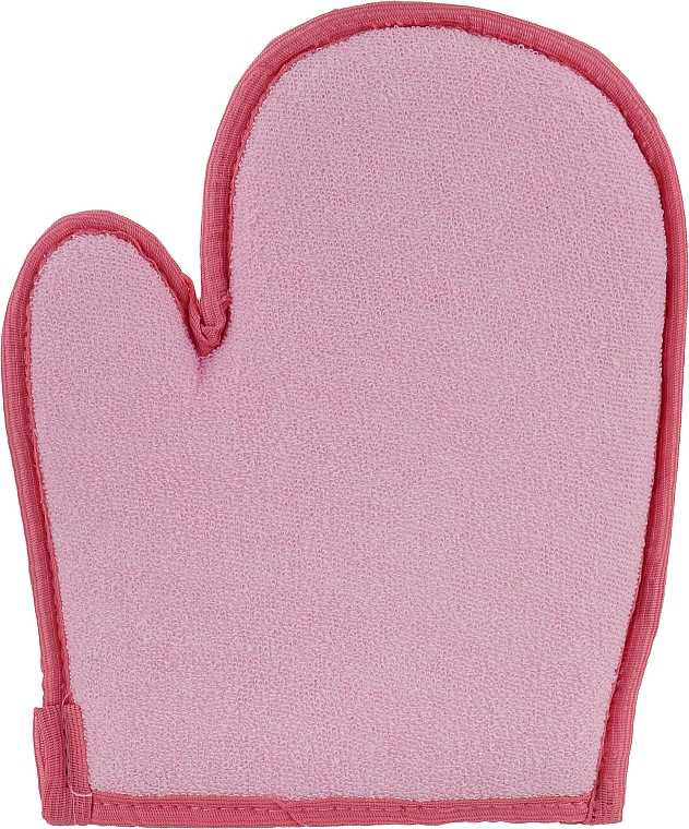 Мочалка-рукавичка з люфи, рожева - Soap Stories — фото N2