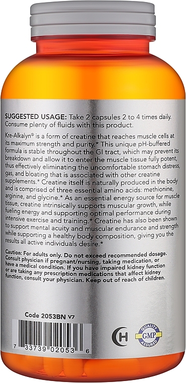 Креатин "Креалкалін" - Now Foods Kre-Alkalyn Creatine — фото N2