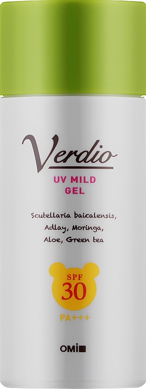Гель для чутливої шкіри - Omi Brotherhood Verdio UV Mild Gel SPF 30 PA +++ — фото N1