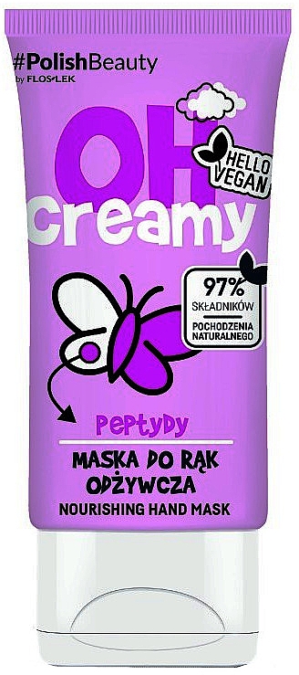 Маска для рук, питательная - Floslek Oh! Creamy Nourishing Hand Mask Peptides — фото N1
