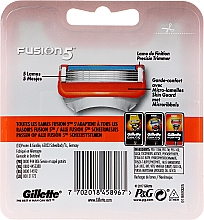 Сменные кассеты для бритья, 5 шт. - Gillette Fusion 5 — фото N2