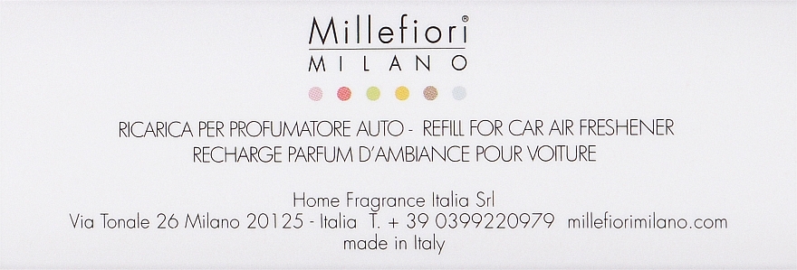 Картридж для аромадифузора в авто "Оксиген" - Millefiori Milano Icon Refill Oxygen — фото N1