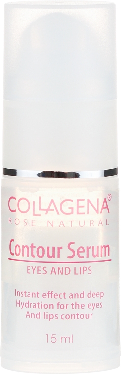 Колагенова сироватка для очей і губ - Collagena Rose Natural Contour Serum — фото N2