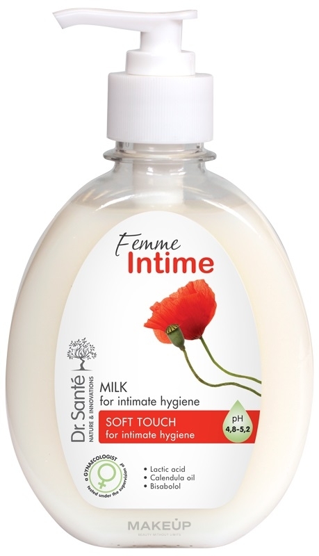 Молочко для інтимної гігієни «М'який дотик» - Dr.Sante Femme Intime — фото 230ml