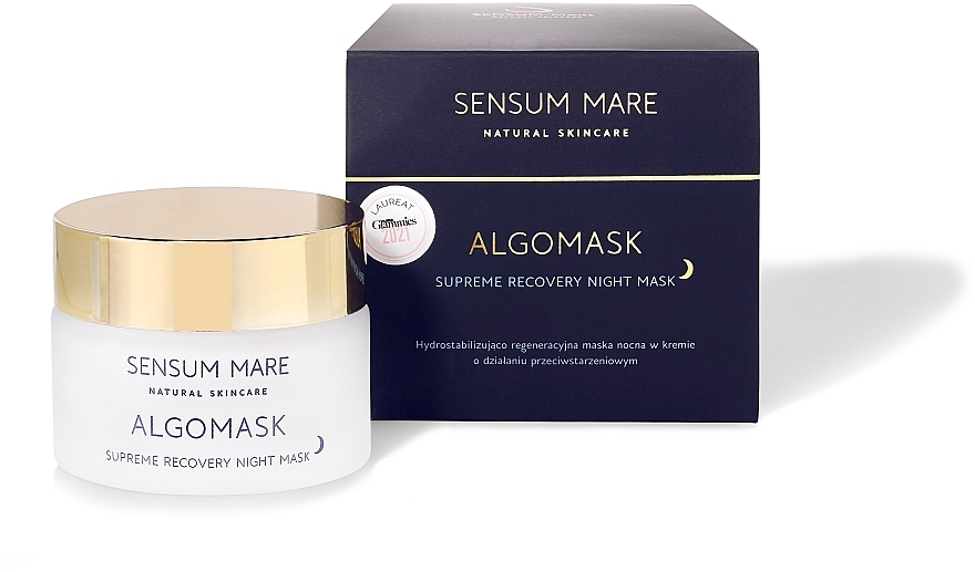 Гідростабілізувальна та регенерувальна нічна маска - Sensum Mare Algomask Supreme Recovery Night Mask — фото N2