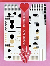 Парфумерія, косметика Дизайнерські наклейки для нігтів "Color 0030" - StickersSpace 