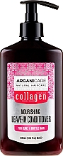 Парфумерія, косметика Незмивний кондиціонер для в'юнкого волосся - Arganicare Collagen Nourishing Leave-In Conditioner