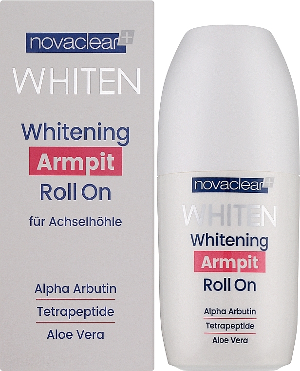 Отбеливающий ролик для области подмышек - Novaclear Whiten Whitening Armpit Roll On — фото N2