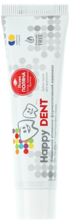 Зубная паста для взрослых "Лесная поляна" - Happy Dent — фото N1