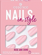 Накладні нігті на клейкій основі - Essence Nails In Style Rose And Shine — фото N1