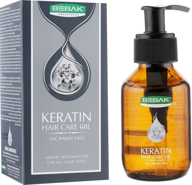 Масло для волос с кератином - Bebak Laboratories Keratin Hair Care Oil