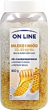 Парфумерія, косметика Сіль для ванни "Молоко і мед" - On Line Milk & Honey Bath Salt