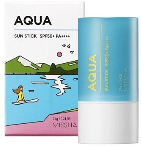 Солнцезащитный стик на водной основе - Missha Aqua Sun Stick SPF50+++ PA+++ — фото N1
