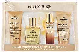 Парфумерія, косметика Набір - Nuxe Huile Prodigieuse Et Son Rituel (oil/30ml + b/lot/30ml + sh/oil/30ml + edp/30ml)