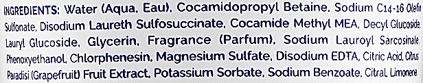 Гель для душа с экстрактом грейпфрута - Dr Salts + Recharge Therapy Epsom Shower Gel (туба) — фото N3