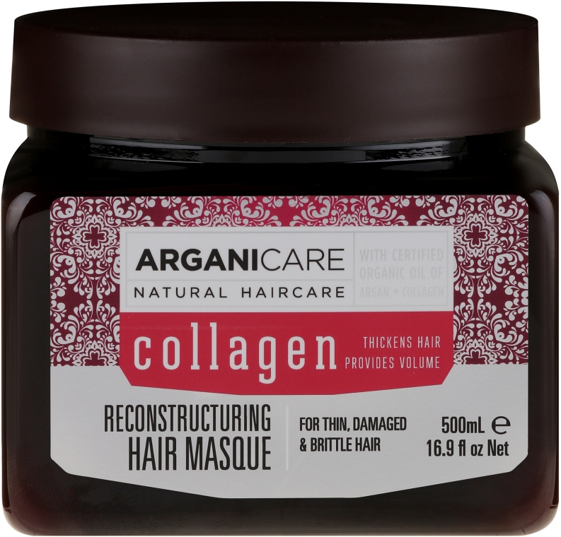 Маска для волос с коллагеном - Arganicare Collagen Reconstructuring Hair Masque