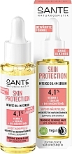 Парфумерія, косметика Біосироватка для захисту сухої та чутливої шкіри обличчя, з вітаміном Е - Sante Skin Protect Serum