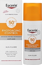 Сонцезахисний антивіковий флюїд - Eucerin Anti-Age Sun Fluid SPF 50 — фото N1