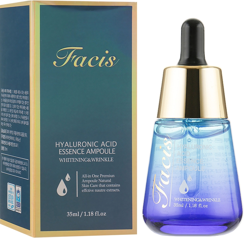 Сироватка для обличчя - Facis Hyaluronic Acid Essence Ampoule — фото N1