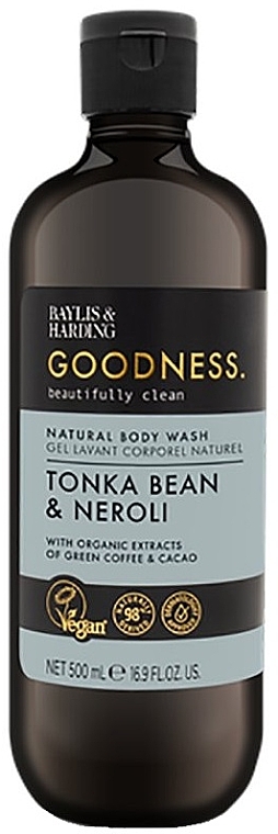 Гель для душу - Baylis & Harding Goodness Tonka Bean & Neroli Body Wash — фото N1