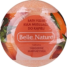 Парфумерія, косметика Бурхлива кулька для ванни з ароматом мандарина, помаранчева - Belle Nature