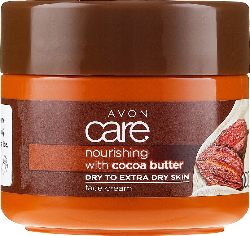 Відновлювальний і живильний крем для обличчя з маслом какао - Avon Care Norushing With Cocoa Butter — фото N1