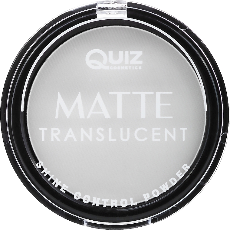 Пудра матувальна "Контроль блиску" - Quiz Cosmetics Matte Translucent Powder — фото N2