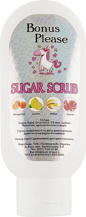 Цукровий скраб "Мандарин" - Bonus Please Sugar Scrub Mangerine