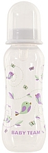 Парфумерія, косметика Пляшечка для годування із силіконовою соскою, 250 мл, біла - Baby Team