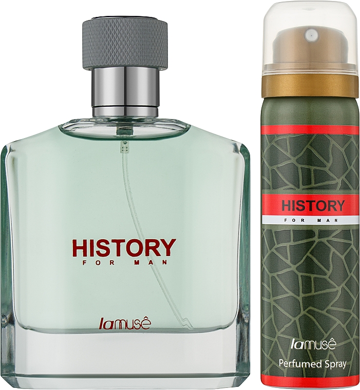 Lattafa Perfumes La Muse History - Набір (edp/100ml + deo/50ml) — фото N2