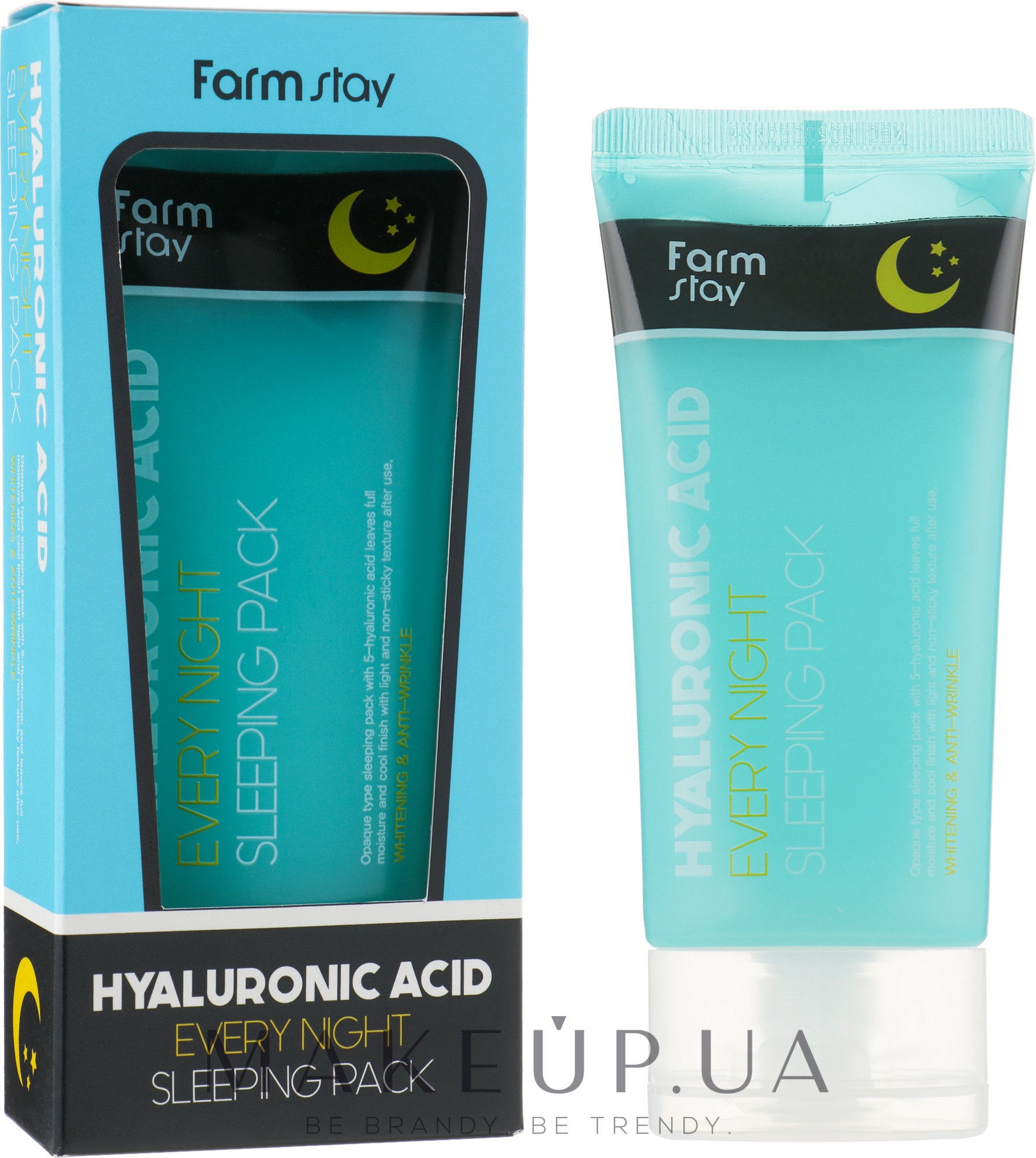 Нічна маска з гіалуроновою кислотою - Farm Stay Hyaluronic Acid Every Night Sleeping Pack — фото 120ml