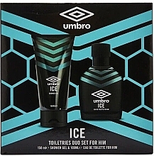 Umbro Ice - Набор (edt/100ml + sh/gel/150ml) — фото N1
