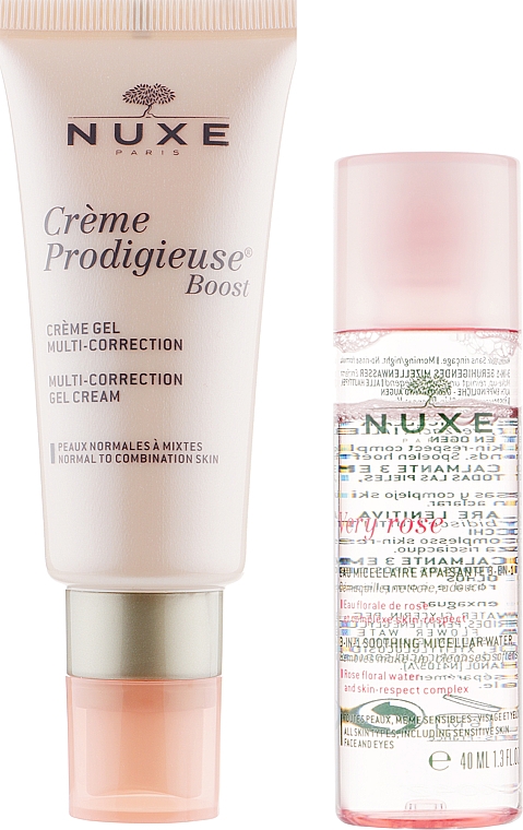 Набор - Nuxe Prodigieuse Boost Face Set (g/cr/40ml + micellar/water/40ml) — фото N2