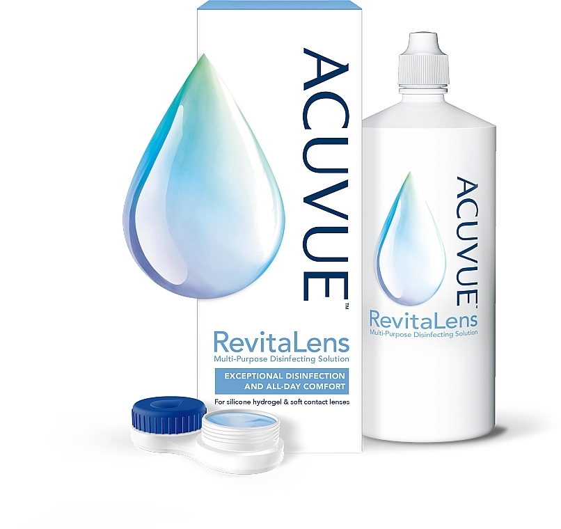 Жидкость для линз + чехол - Acuvue RevitaLens — фото N1